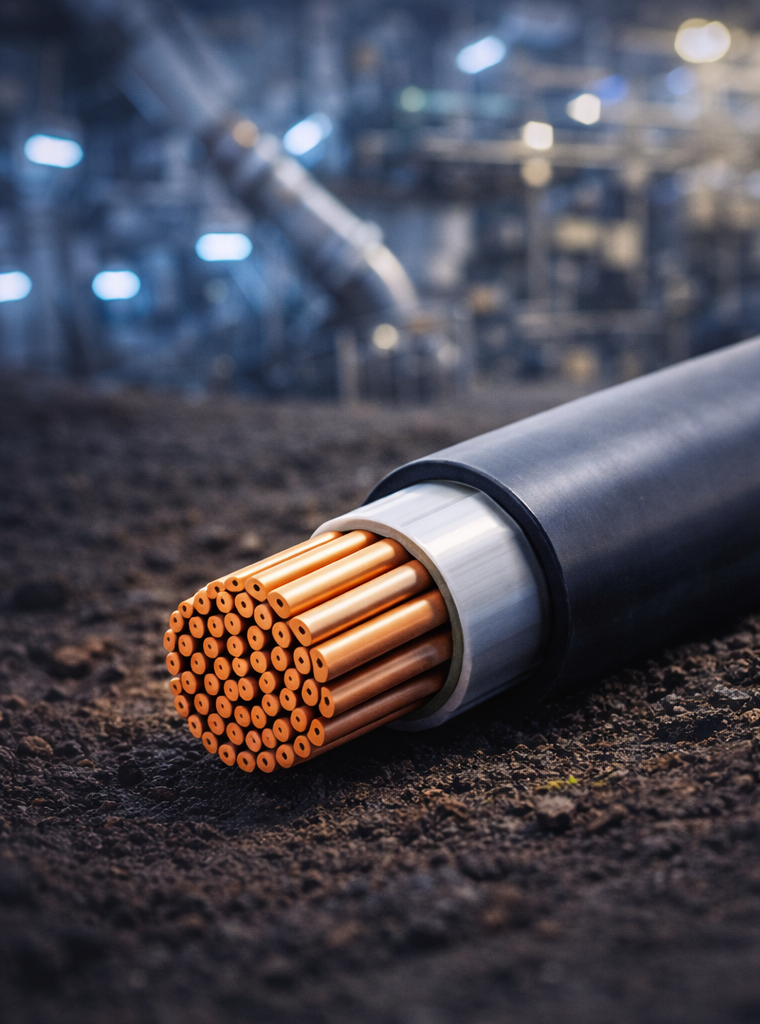 Cabo elétrico de alto desempenho