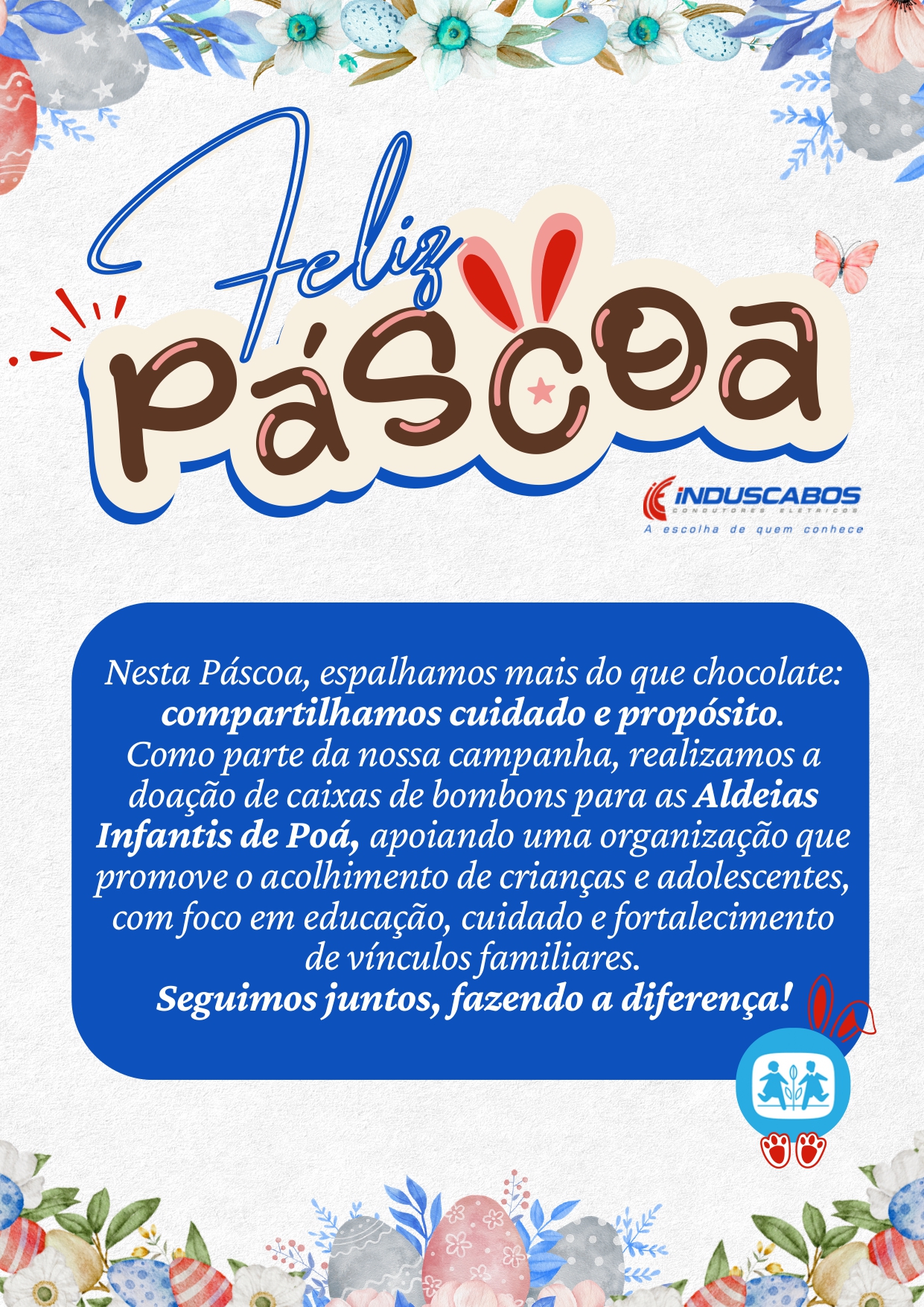 Doação de caixas de bom bom